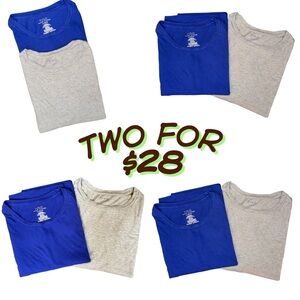 Ralph Lauren Blue and Gray Short Sleeve Tees